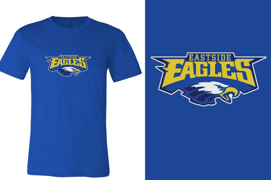 Eastside Eagles logo glitter Unisex t-shirt