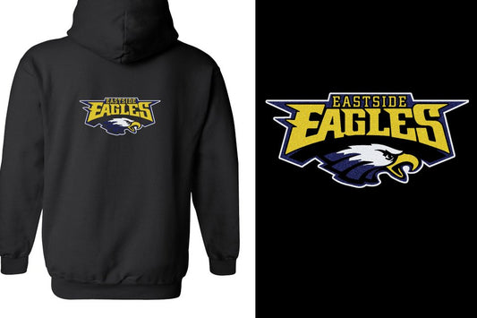 Eastside Eagles logo glitter Unisex Zip Hoodie