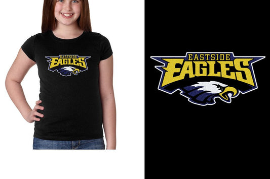 Eastside Eagles logo glitter Girls' Princess T-Shirt